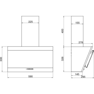 Вытяжка Elikor Титан 60П-430-К3Д нержавеющая сталь/черный