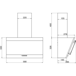 Вытяжка Elikor Титан 60П-430-К3Д белый SM /белый SM