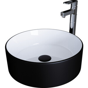 Раковина-чаша Grossman GR-4040BW 36х36 черная/белая внутри