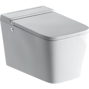 Унитаз подвесной безободковый Grossman Impuls с тонким сиденьем микролифт (GR-5501)