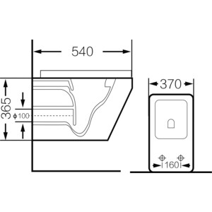 Унитаз подвесной Grossman с тонким сиденьем микролифт (GR-4440S)