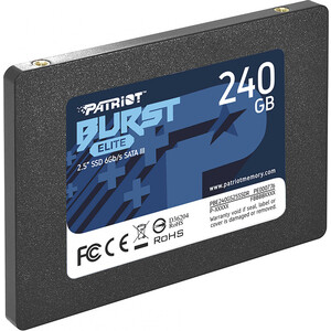 Накопитель PATRIOT SATA III 240Gb PBE240GS25SSDR Burst Elite 2.5" (PBE240GS25SSDR)