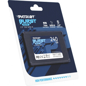 Накопитель PATRIOT SATA III 240Gb PBE240GS25SSDR Burst Elite 2.5" (PBE240GS25SSDR)