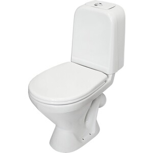Унитаз-компакт Sanita Самарский Стандарт с сиденьем (WC.CC/Samarsky/1-P/WHT.G/S1)