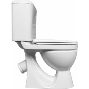 Унитаз-компакт Sanita Стандарт Эконом c сиденьем (WC.CC/Standart/1-P/WHT.G/S1)