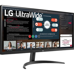 Монитор LG 34" 34WP500-B IPS LED, 2560x1080, 5ms, 300cd/m2, 1000:1 (Mega DCR), 178°/178°, 2*HDMI, 75Hz, AMD FreeSync, HDR10, T (34WP500-B)