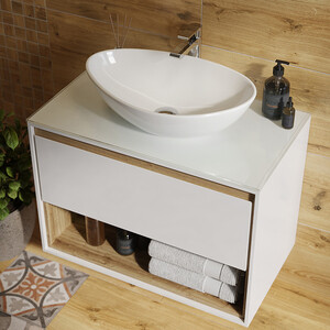 Раковина-чаша Cersanit 55х36 Leaf (63571)