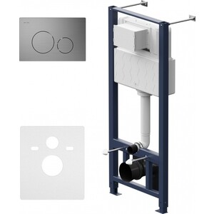 Инсталляция для унитаза Am.Pm Pro с клавишей Pro L никель матовый (I012704.9031)