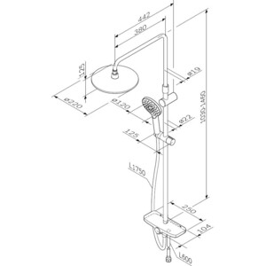 Душевой гарнитур Am.Pm Like черный матовый (F0780222)