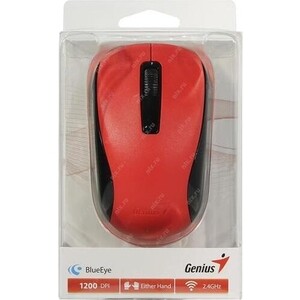 Мышь беспроводная Genius NX-7005 (G5 Hanger), SmartGenius: 800, 1200, 1600 DPI, микроприемник USB, 3 кнопки, для правой/левой руки (31030017403)