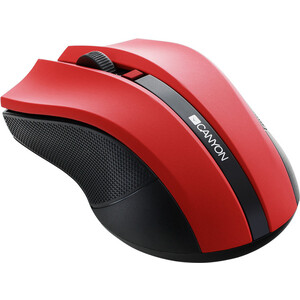 Мышь Canyon MW-5 2.4GHz wireless Optical Mouse with 4 buttons, DPI 800/1200/1600, Red, 122*69*40mm, 0.067kg (CNE-CMSW05R)