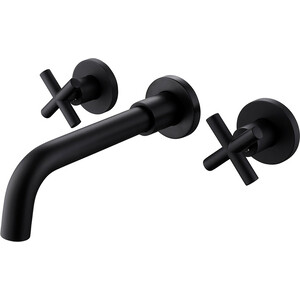 Смеситель для раковины Abber Wasser Kreis черный матовый (AF81121B)