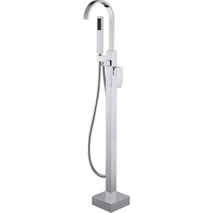 Смеситель для ванны Abber Wasserfall напольный, хром (AF8615)