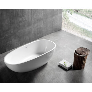 Акриловая ванна Abber 150х75 на каркасе, слив-перелив (AB9356-1.5)