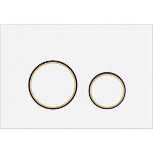 Кнопка смыва Cersanit Twins белая матовая (63535)