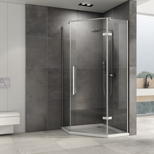 Душевой уголок Abber Ewiges Wasser 100х100 прозрачный, хром (AG05100)