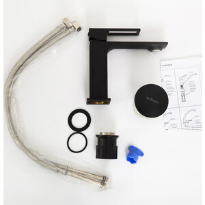 Смеситель для раковины BelBagno Luce черный матовый (LUC-LVM-NERO)