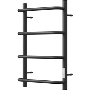 Полотенцесушитель электрический Point П4 400x600 диммер справа, черный (PN08846B)