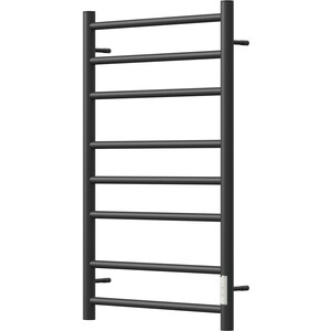 Полотенцесушитель электрический Point П8 500x800 диммер справа, черный (PN10858B)