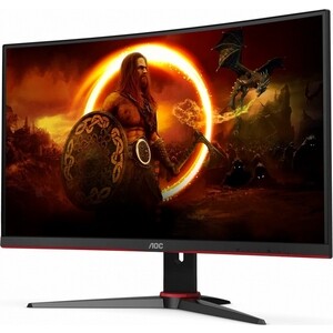 монитор AOC 27" C27G2ZE Curved 1920x1080 240Гц VA WLED 16:9 0,5ms 2*HDMI DP 3000:1 80M:1 178/178 300cd Tilt Black/Red (C27G2ZE/BK)