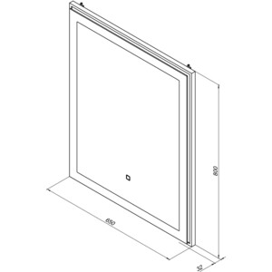 Зеркало Aquanet Оптима 70х75 (288964)