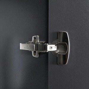 Пенал Aquanet Алвита 35 левый, серый антрацит (249618)