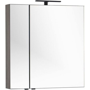 Зеркальный шкаф Aquanet Эвора 80 с подсветкой, дуб антик (182741, 178249)