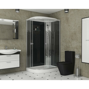 Душевая кабина Niagara NG-4512-14R BLACK 120х80х215 правая