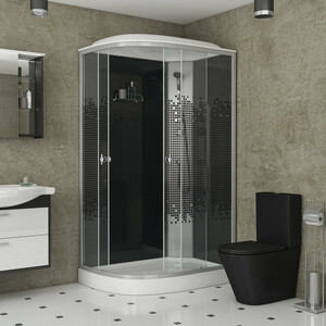 Душевая кабина Niagara NG-4512-14R BLACK 120х80х215 правая