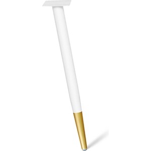 Стол Sheffilton SHT-TU14/120/80 МДФ белый муар/золото/дуб сонома светлый