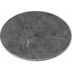 Стол Sheffilton SHT-TU14/90 МДФ белый муар/золото/мрамор премиум темн.