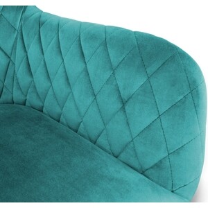 Стул Sheffilton SHT-ST38/S95-1 альпийский бирюзовый/черный муар/золото