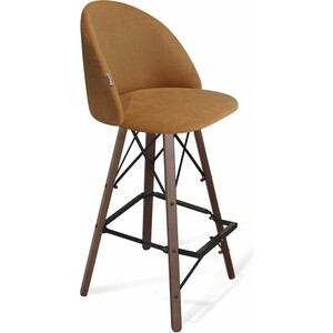 Стул барный Sheffilton барный SHT-ST35/S80 горчичный/темный орех/черный