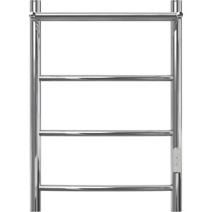 Полотенцесушитель электрический Point П3 400x600 с полкой, диммер справа, хром (PN04846P)