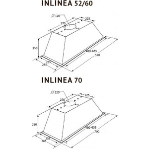 Вытяжка встраиваемая Kuppersberg INLINEA 70 CX