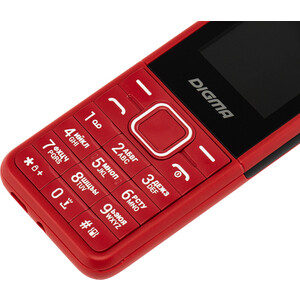 Мобильный телефон Digma C171 Linx 32Mb красный моноблок 2Sim 1.77" 128x160 0.08Mpix GSM900/1800 FM microSD max16Gb