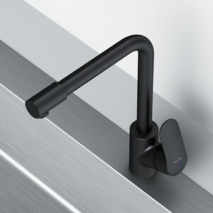 Смеситель для кухни Am.Pm Like с подключением фильтра, черный (F8005722)