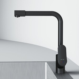 Смеситель для кухни Am.Pm Like с подключением фильтра, черный (F8005722)