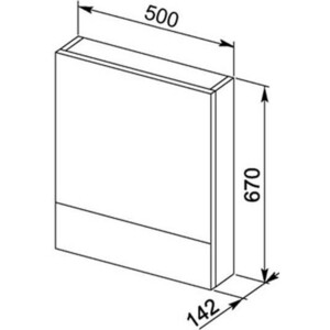 Зеркальный шкаф Aquanet Нота 50 белый (175670, 375793)