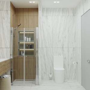 Душевая дверь Triton Дабл 90x185 хром, прозрачная (Щ0000036861)