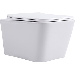 Унитаз подвесной безободковый Aquanet Tend W с сиденьем микролифт (276396)