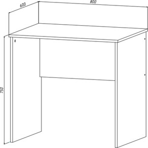 Стол письменный МДК СП1 венге