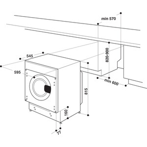 Встраиваемая стиральная машина с сушкой Whirlpool BI WDWG 751482 EUN