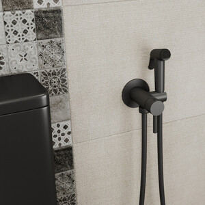 Гигиенический душ Bravat с гигиеническим душем, черный (D9151BW-ENG)