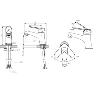 Смеситель для раковины Bravat Emeralda хром (F1135147CP-RUS)