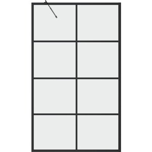 Шторка для ванны Grossman GR-105/100BLACK 100х150 прозрачная, черная