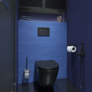 Кнопка смыва IDDIS Unifix черный матовый (UNI04BCi77)