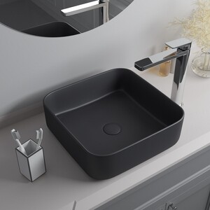 Раковина-чаша IDDIS Bridge 39х39 серый матовый (BRIGM04i27)