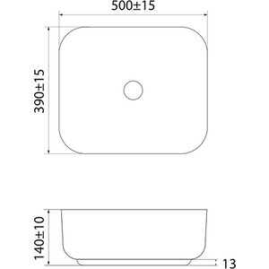 Раковина-чаша IDDIS Bridge 50х39 (BRIWS05i27)