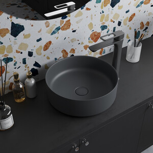 Раковина-чаша IDDIS Ray 36х36 серый матовый (RAYGM03i27)